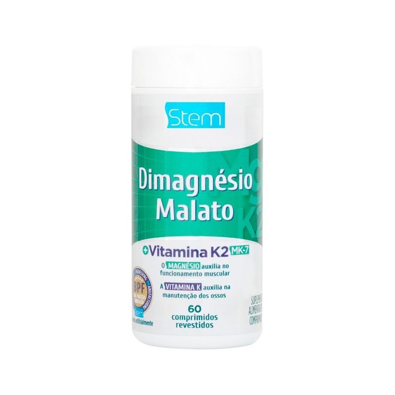 750019 Dimagnesio Malato + Vitamina K2 Com 60 Comprimidos Revestidos Stem.jpg